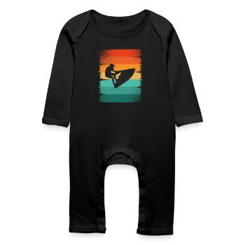 Jet ski - Grenouillère bio Bébé - noir - Devant