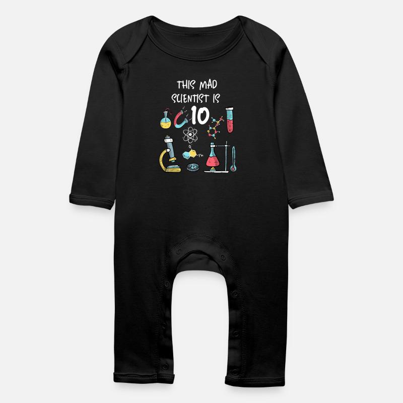Ce savant fou a 10 ans - Grenouillère bio Bébé - noir