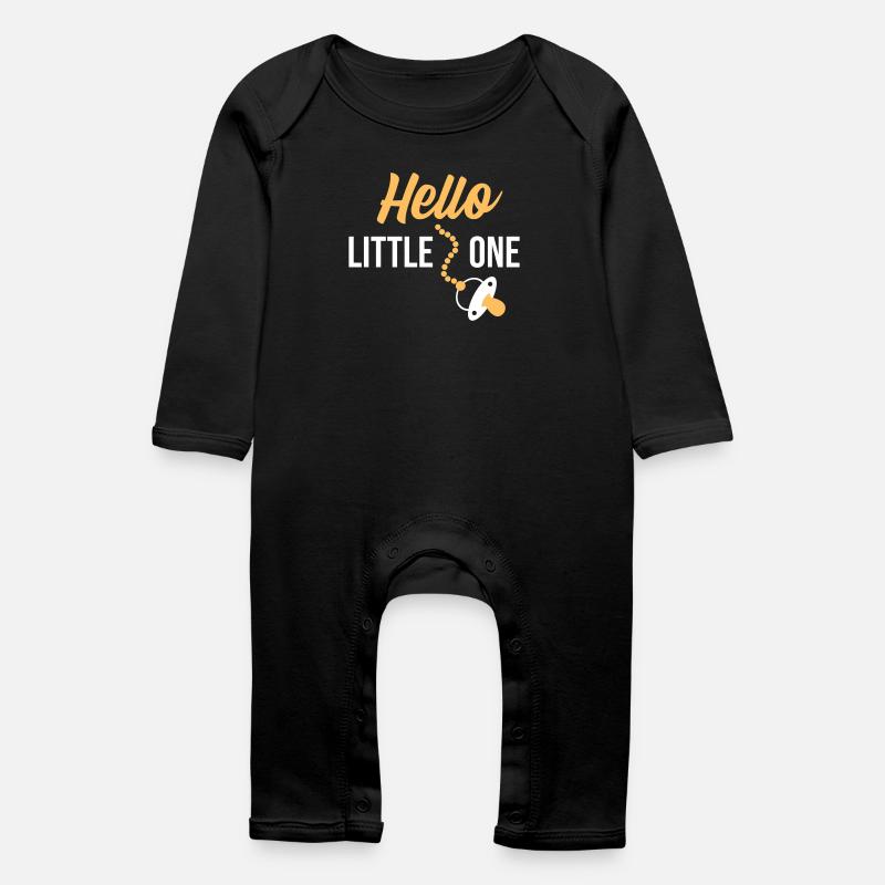 Hello Little One - Baby Bio Strampler - Schwarz