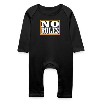 Pas de règles - Grenouillère bio Bébé - noir - Devant