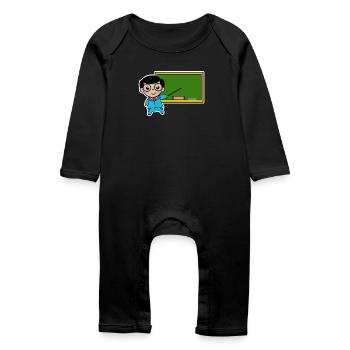 Teacher Job Employee Success Supervisor Work - Baby Organic Romper - black - Front