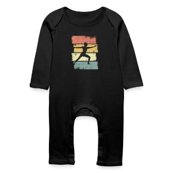 Yogini Sketch - Baby Organic Romper - black - Front