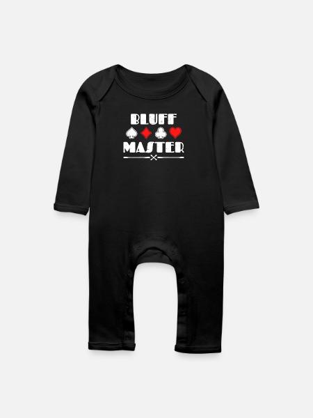 Poker Bluff Zocken Casino Statement Profispieler - Baby Bio Strampler - Schwarz