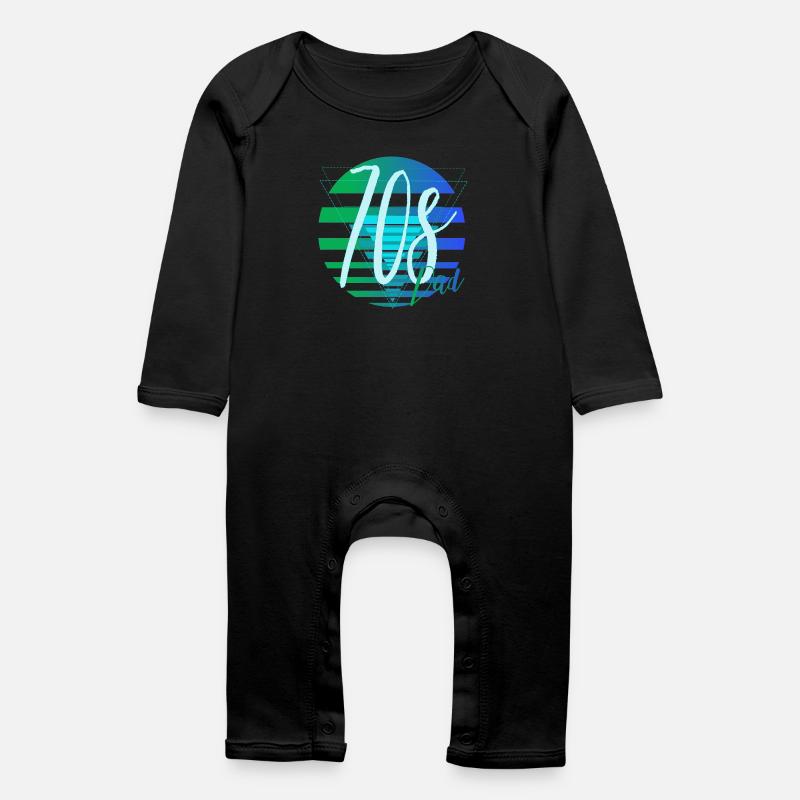 70s Dad – Retro Vater Design - Baby Bio Strampler - Schwarz