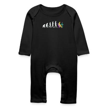 Developer Evolution Computerfreak Open Source - Baby Bio Strampler - Schwarz - Vorne