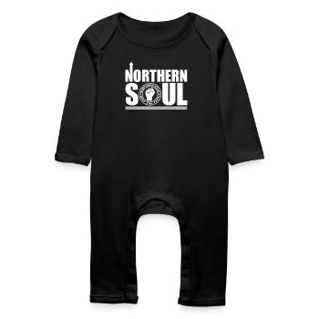 Northern Soul - Keep The Faith - Baby Organic Romper - black - Front