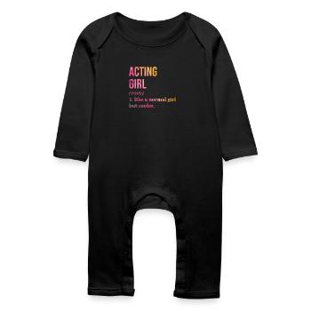 par intérim - Grenouillère bio Bébé - noir - Devant