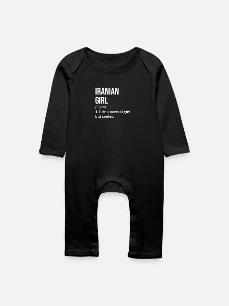 Iran Iran Iran - Baby Bio Strampler - Schwarz