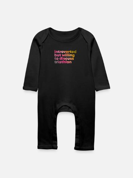 Triathlon-Triathlon-Triathlon - Baby Bio Strampler - Schwarz