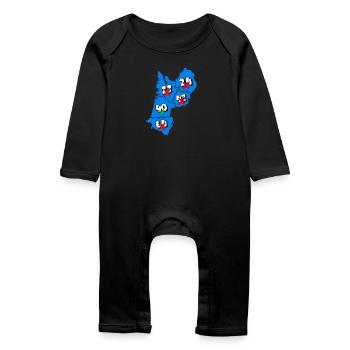Aquitaine Region - Baby Organic Romper - black - Front