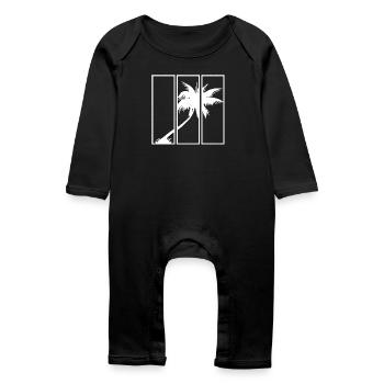 Holiday View (White) - Baby Organic Romper - black - Front