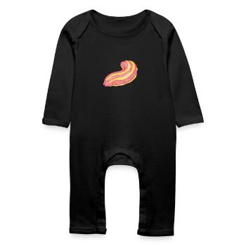 Curious sea cucumber - Baby Organic Romper - black - Front