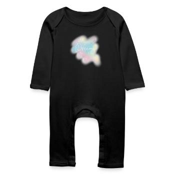 Dreamy – Pastel Watercolor Aesthetic - Baby Organic Romper - black - Front