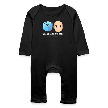 Movie Mystery Design - Baby Organic Romper - black - Front
