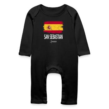 San Sebastian - Baby Organic Romper - black - Front