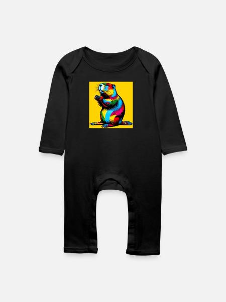 Bieber - Baby Bio Strampler - Schwarz