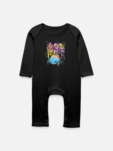 Bob Team Anschieber Bob - Baby Bio Strampler - Schwarz
