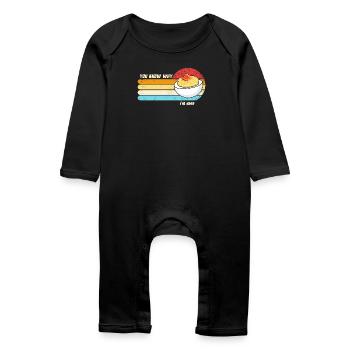 You know why I'm here: Thanksgiving Sink - Baby Organic Romper - black - Front