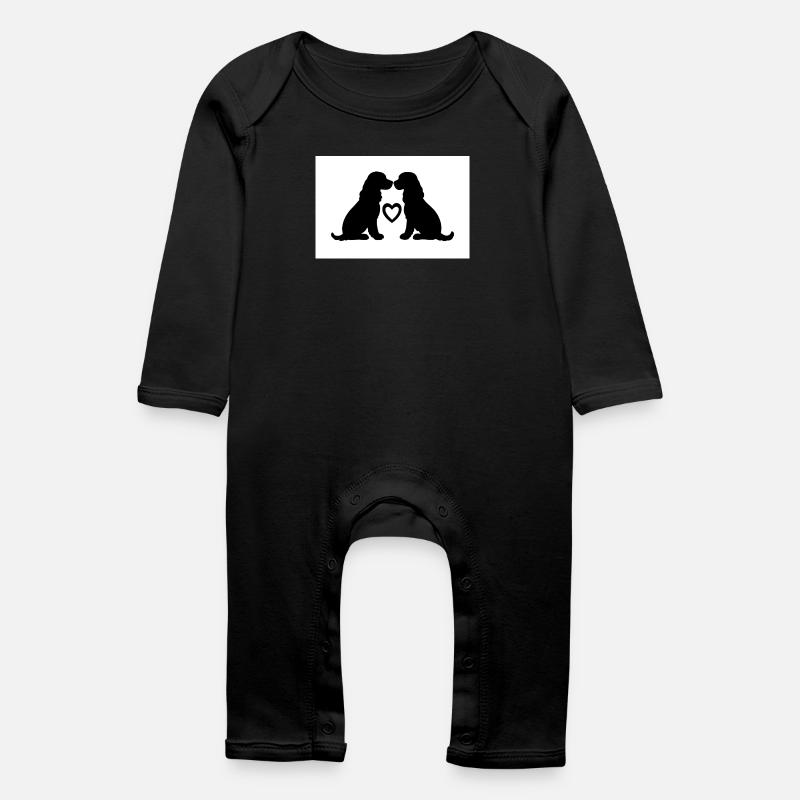 Cocker Spaniel - Baby Bio Strampler - Schwarz