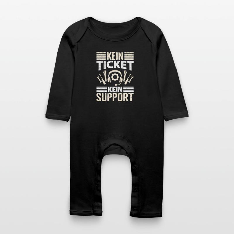 Nerd Computer PAS DE TICKET PAS DE SUPPORT DRÔLE Grenouillère bio Bébé