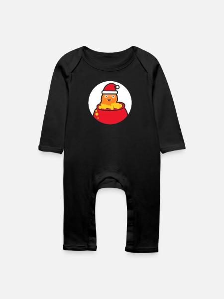 Ginger_cs2-Abzeichen mit Weihnachtsmotiv! - Baby Bio Strampler - Schwarz