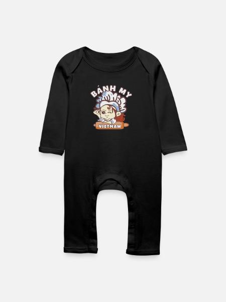 banh mi Vietnam  - Baby Bio Strampler - Schwarz