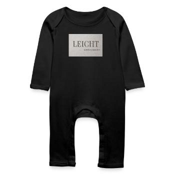 It will be EASY again - Baby Organic Romper - black - Front