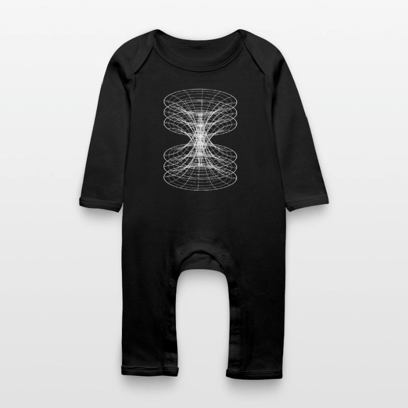 Vortex Wireframe Constellation Baby Organic Romper