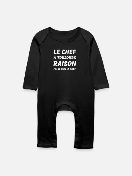 Kochen Koch Humor Koch - Baby Bio Strampler - Schwarz