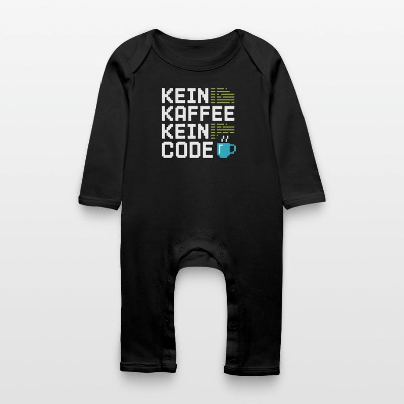 No Coffee No Code Programmer Computer Scientist Baby Organic Romper