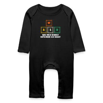 Gaming Computer Gamer Gaming Gamer - Baby Organic Romper - black - Front