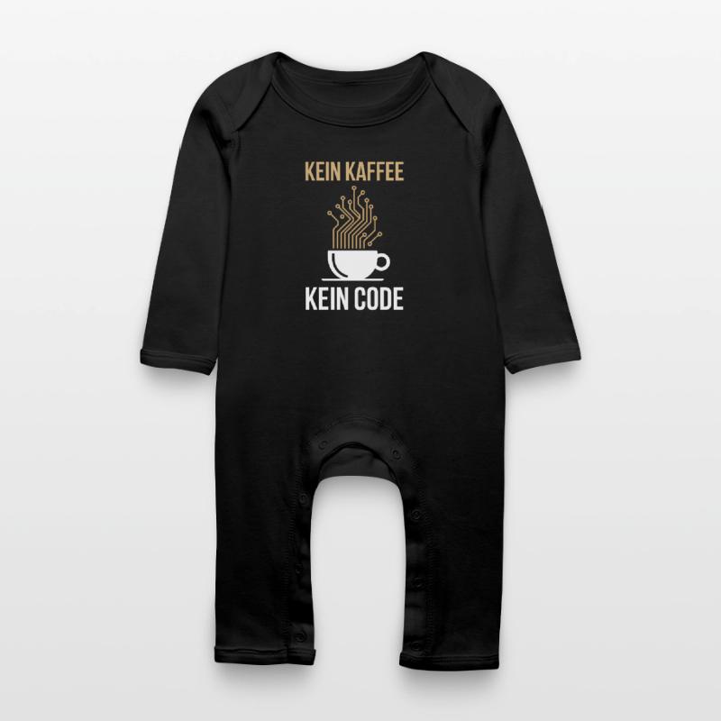 No Coffee No Code Programmeur Informaticien Grenouillère bio Bébé