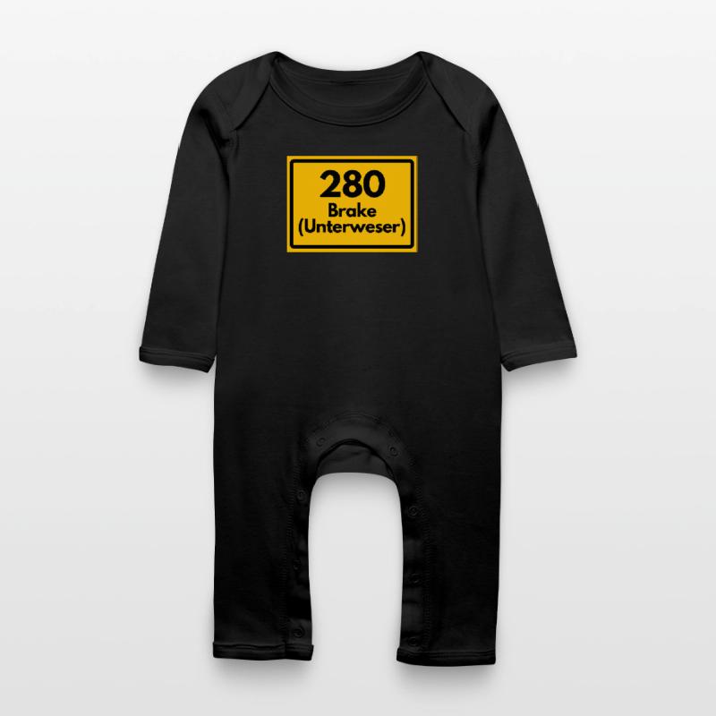 OLD POSTCODE ZIP CODE RETRO 2880 BRAKE UNTERWESER! Baby Organic Romper
