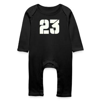 23 - Baby Organic Romper - black - Front
