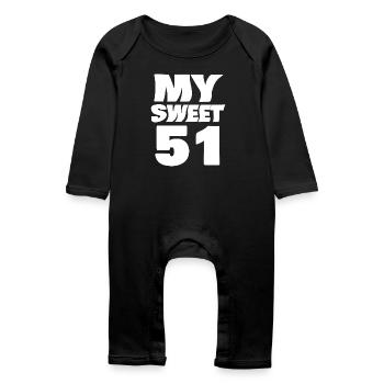 Doux 51 - Grenouillère bio Bébé - noir - Devant