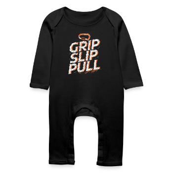 Grip Slip Sweater Adventure Climbing - Baby Bio Strampler - Schwarz - Vorne