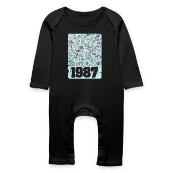 Figure 1987 - Baby Organic Romper - black - Front