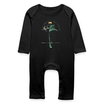Surfeurs de vent - Grenouillère bio Bébé - noir - Devant