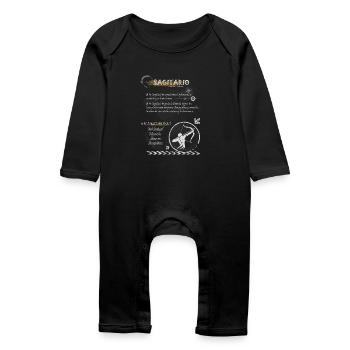 SAGITTAIRE SIGNER - Grenouillère bio Bébé - noir - Devant