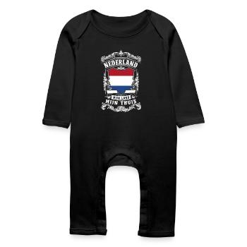 Nederland - Holland - Grenouillère bio Bébé - noir - Devant