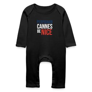 Perpignan Souvenir - Baby Bio Strampler - Schwarz - Vorne