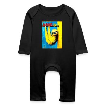 « Accrochez-vous » de van Gogh - Grenouillère bio Bébé - noir - Devant