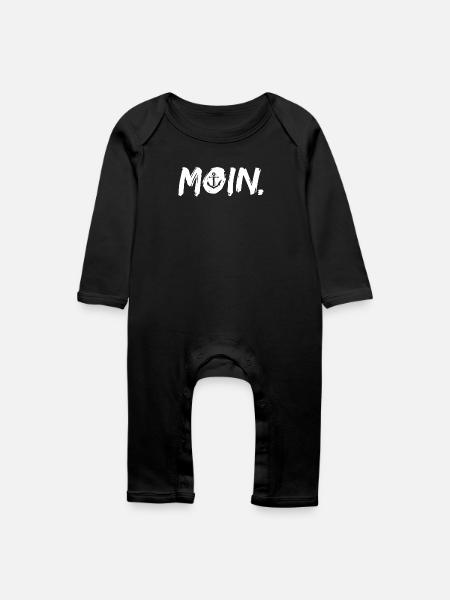 Moin ! - Baby Bio Strampler - Schwarz