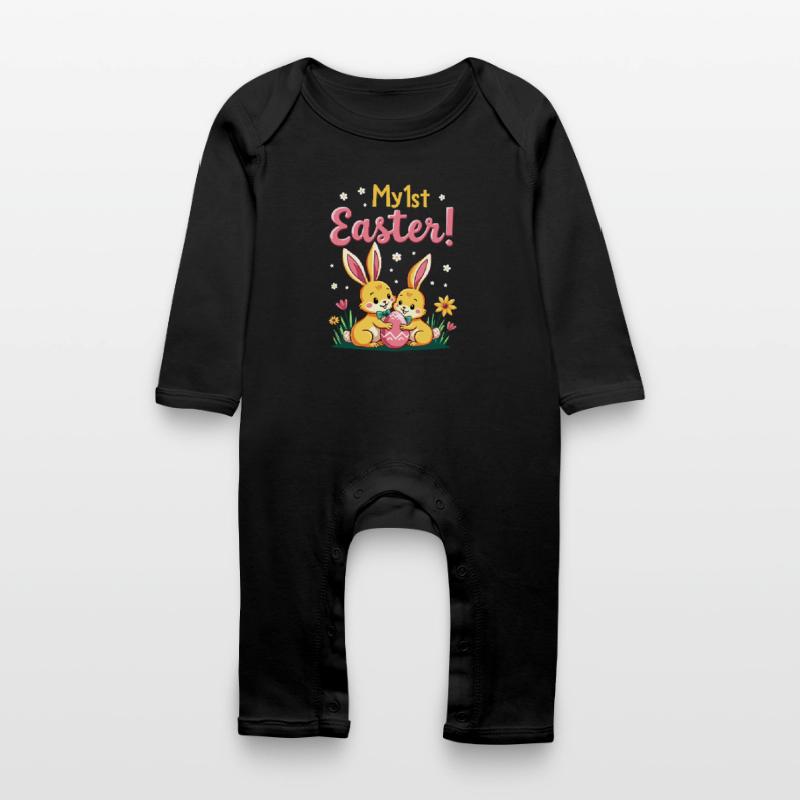 My 1ST Easter Sweet Easter Bunnies First Easter Baby Organic Romper