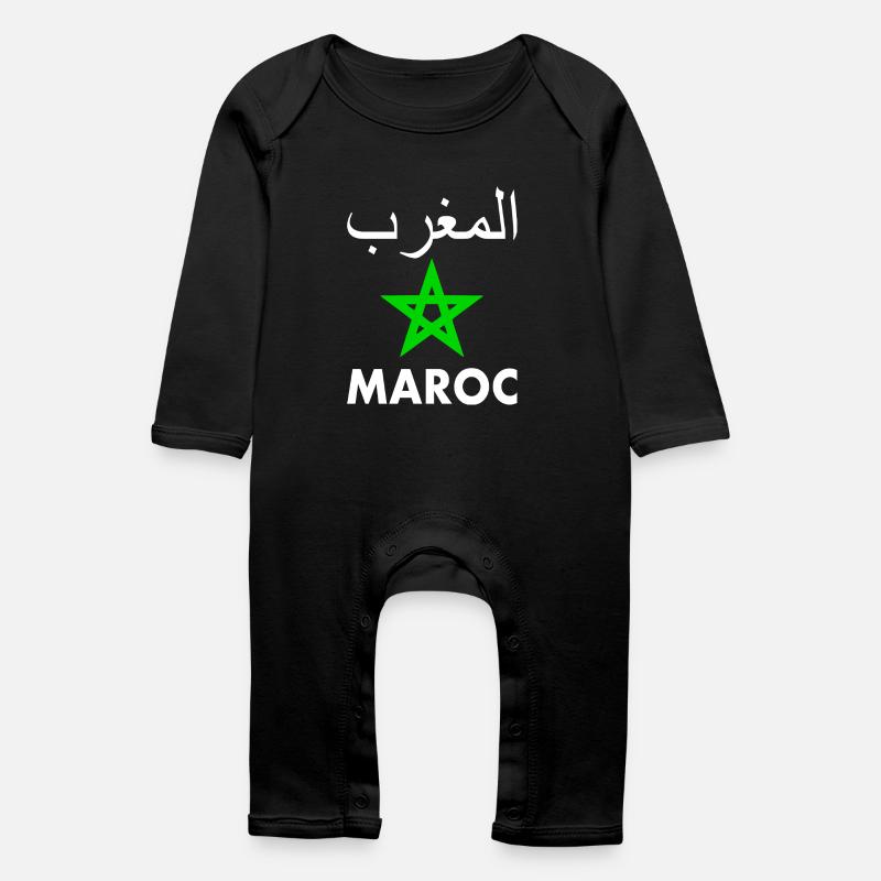 Maroc - Grenouillère bio Bébé - noir