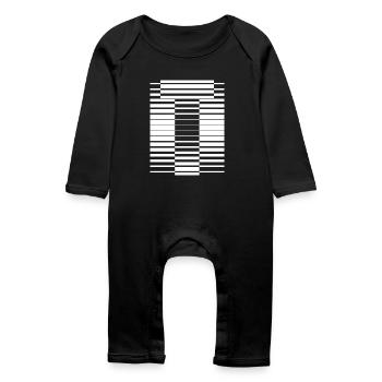 INITIAL T - Baby Organic Romper - black - Front