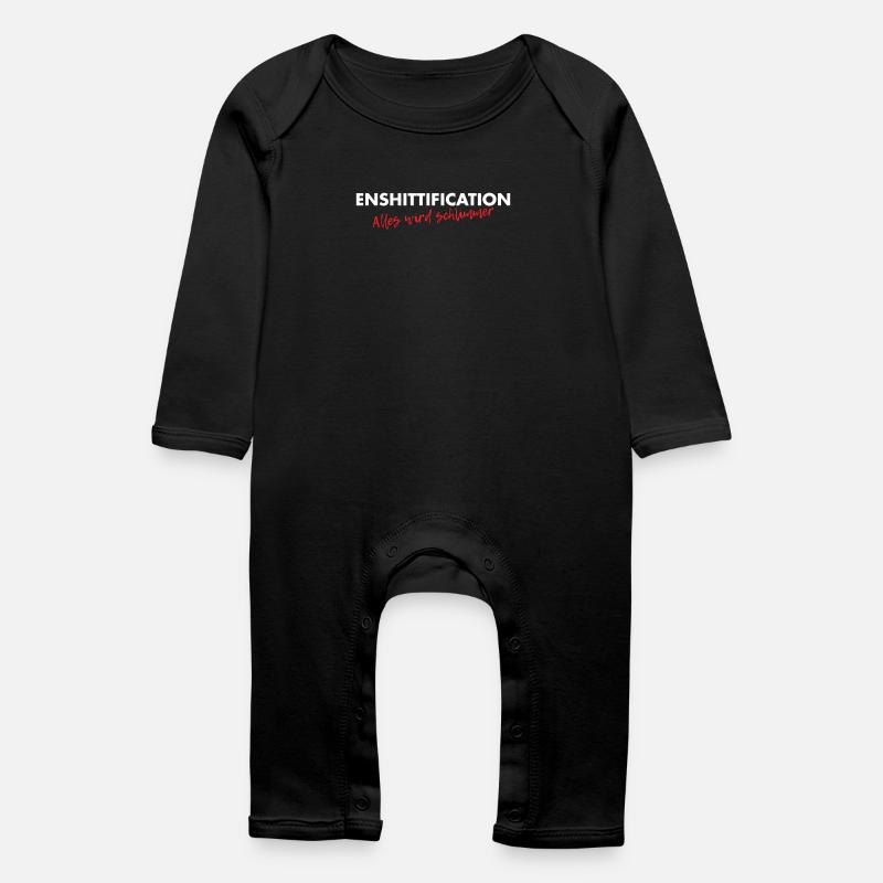 Enshittification - alles wird schlimmer! - Baby Bio Strampler - Schwarz