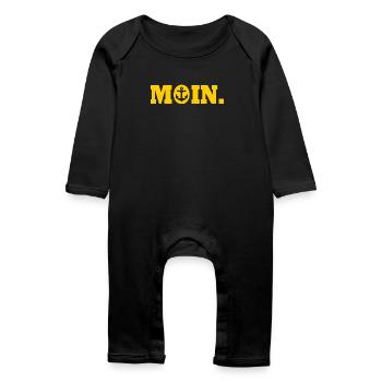 Moin - Baby Bio Strampler - Schwarz - Vorne