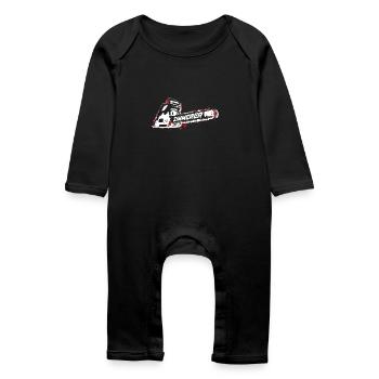 Zimmerer Shirt pour charpentier Tronçonneuse Tronçonneuse - Grenouillère bio Bébé - noir - Devant