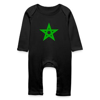 Maroc - Grenouillère bio Bébé - noir - Devant